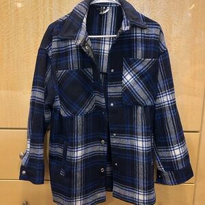 Women’s Blue Flannel Jacket
